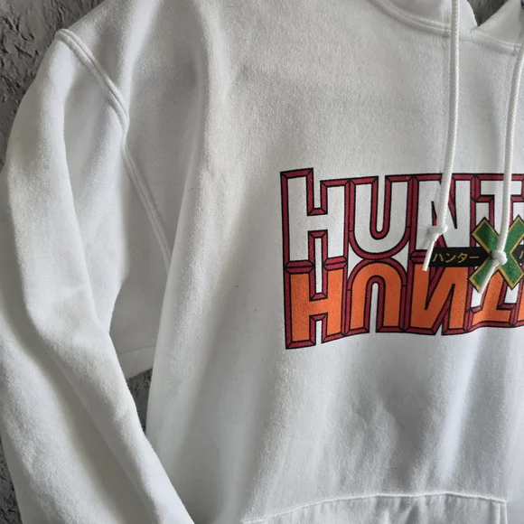 Hunter X Hunter Anime White Logo Hoodie Small - Picture 6 of 14